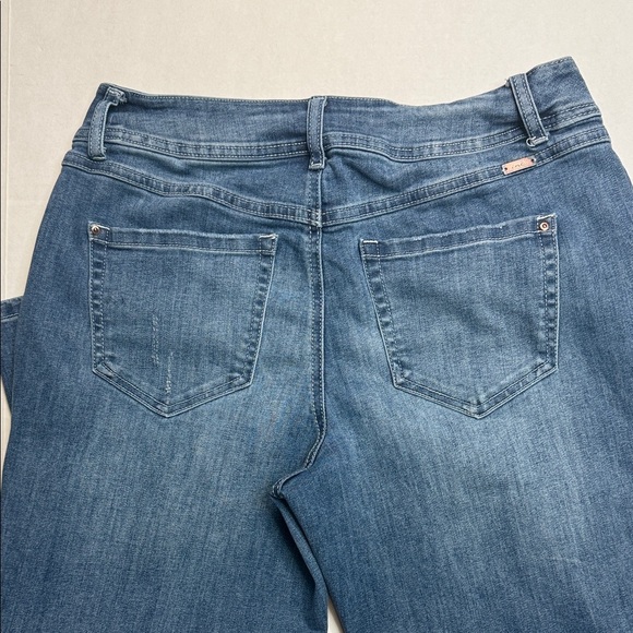 Inc Boyfriend Women's Blue Jeans Regular Fit Size 10 - Picture 9 of 12